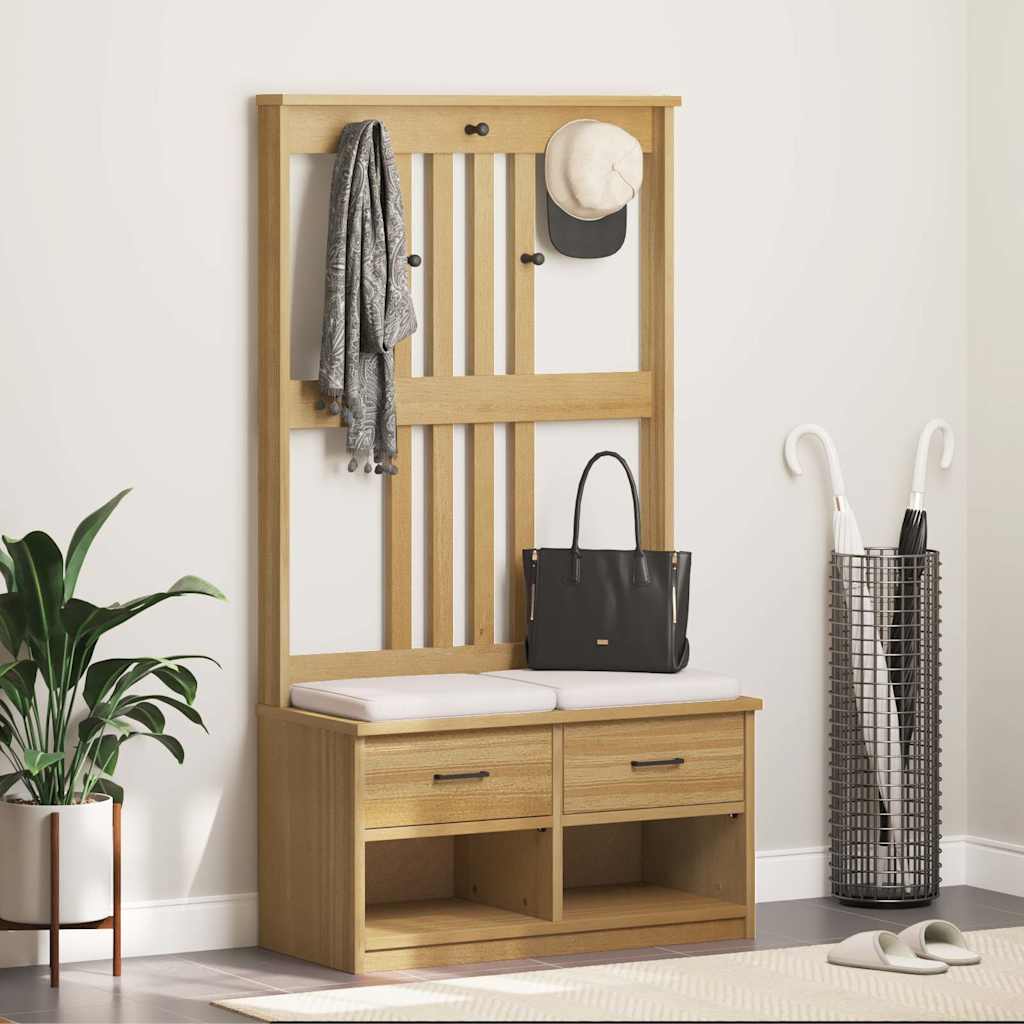 Hallin puu SANDENS 87x40x159,5 cm täysi mänty