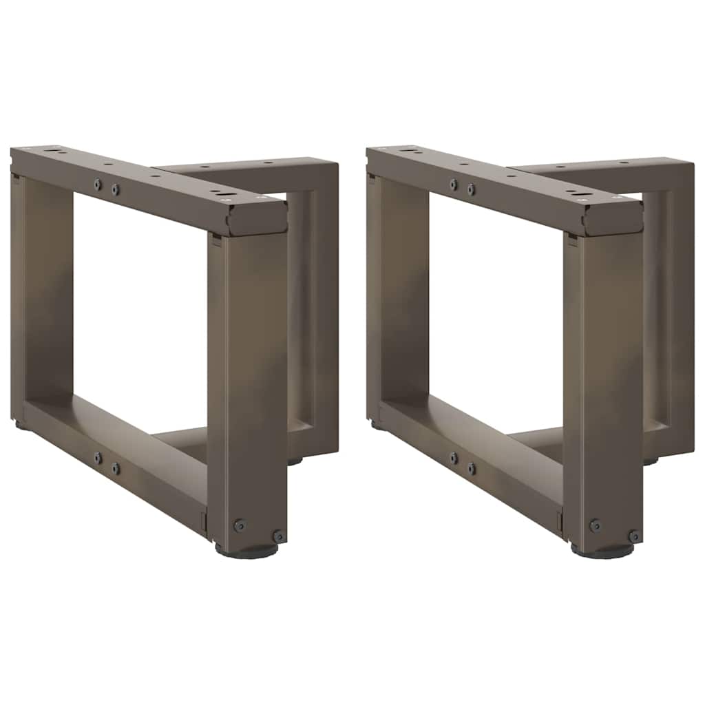 sohvapöydän jalat T-muotoiset 2 kpl 50x25x(30-31) cm teräs