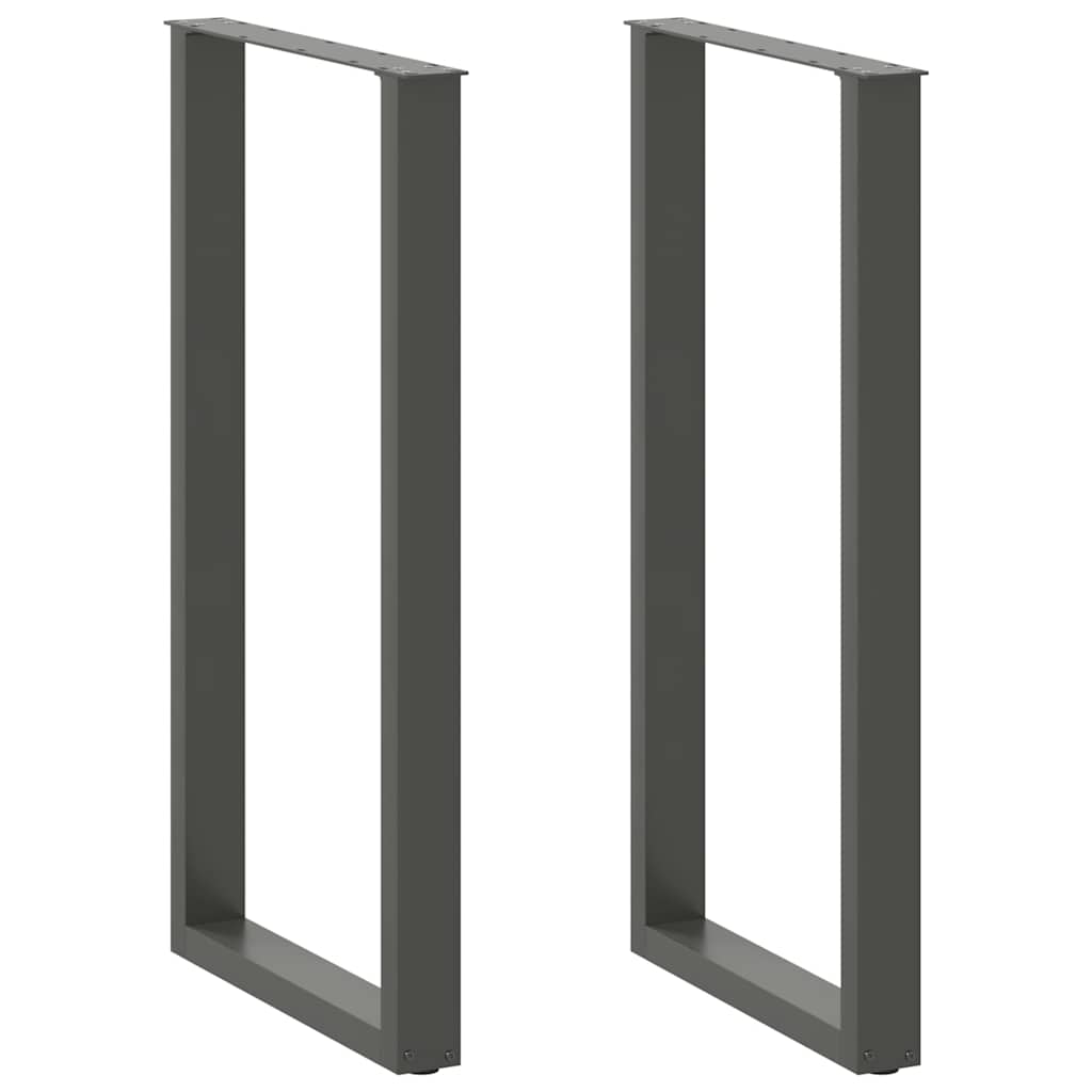 Baaripöydän jalat U-muotoiset 2 kpl 60x(110-111) cm teräs