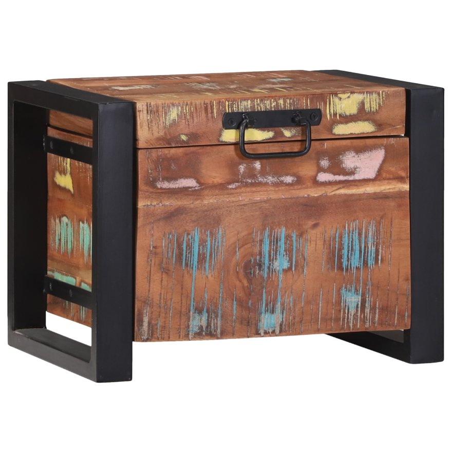 vidaXL Säilytyslaatikot 40x30x30cm Kierrätetty Puu ja Metalli