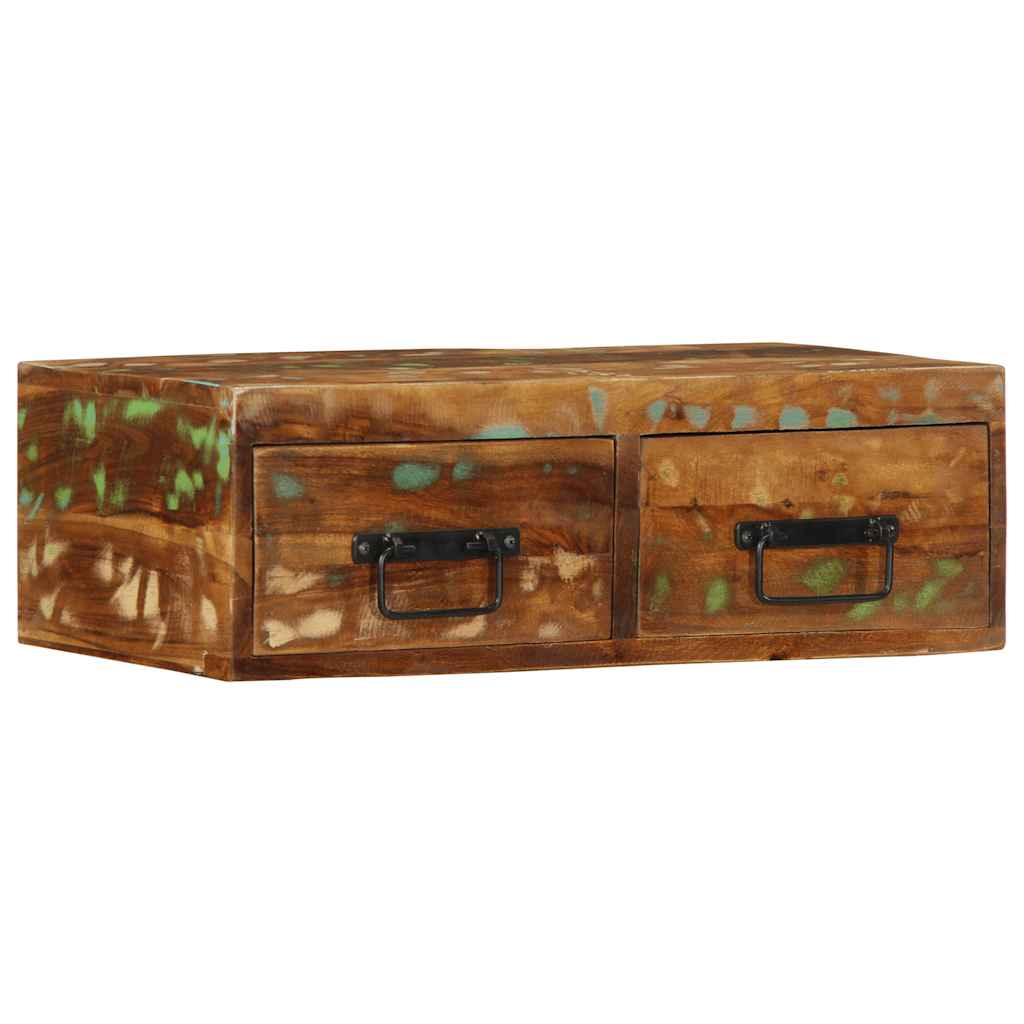 Seinään kiinnitettävä TV-kaappi massiivipuu kierrätetty