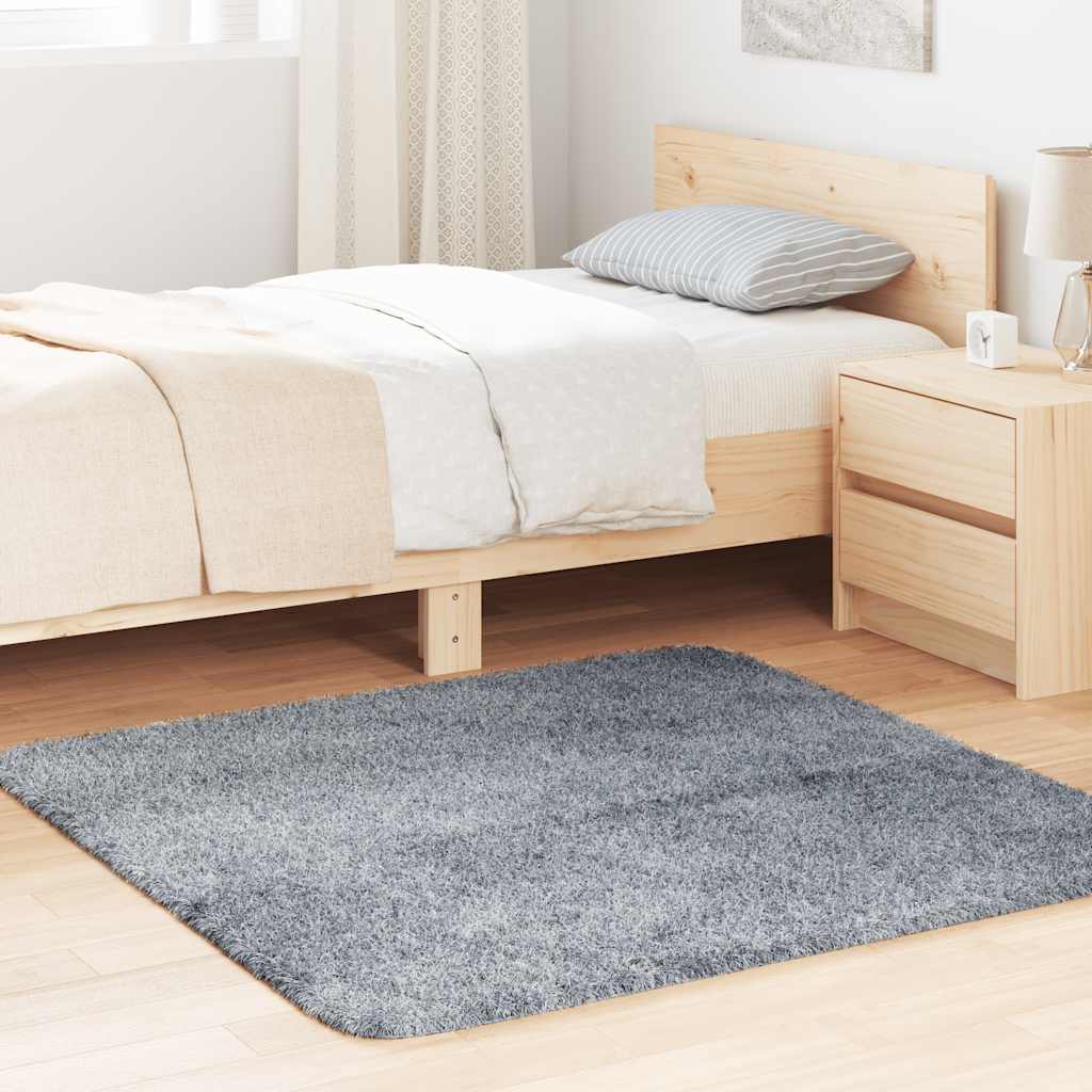 Pörrömatto korkeanukkainen NAVARRA vaaleanharmaa 120x120 cm