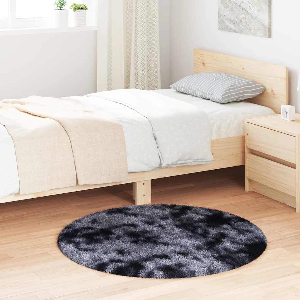 Pörrömatto korkeanukkainen NAVARRA tummanharmaa 100x100 cm