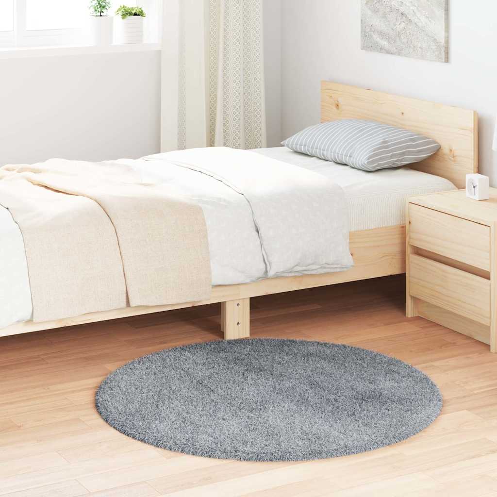 Pörrömatto korkeanukkainen NAVARRA vaaleanharmaa 100x100 cm