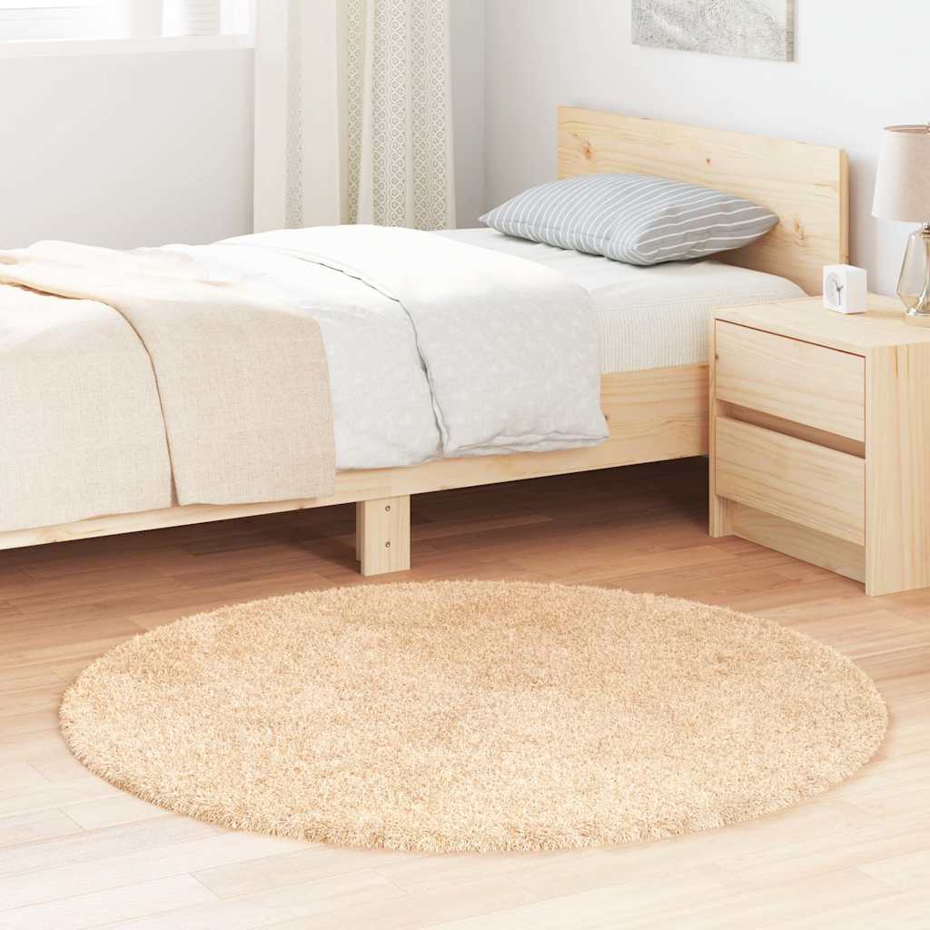 Pörrömatto korkeanukkainen NAVARRA beige 120x120 cm polyesteri
