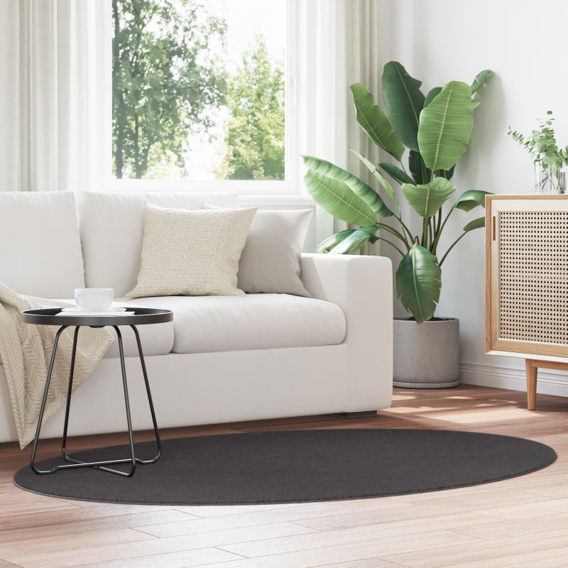 vidaXL Matot Antrasiitti Villa 120 x 170 cm Alue matto Pyöreä