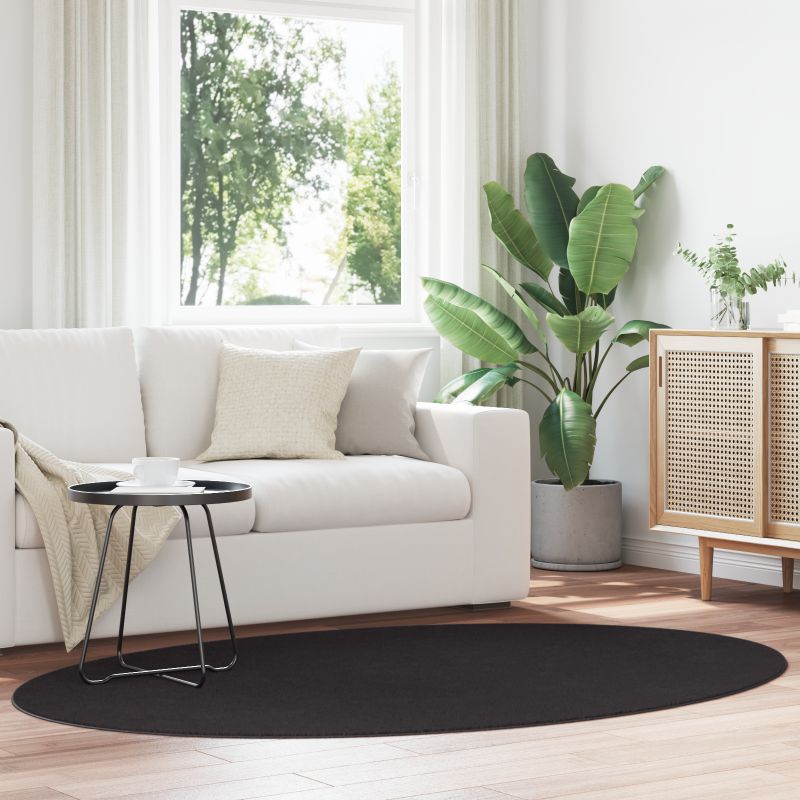 vidaXL Matot Musta Polyesteri 140 x 200 cm Liukumaton Alue matto