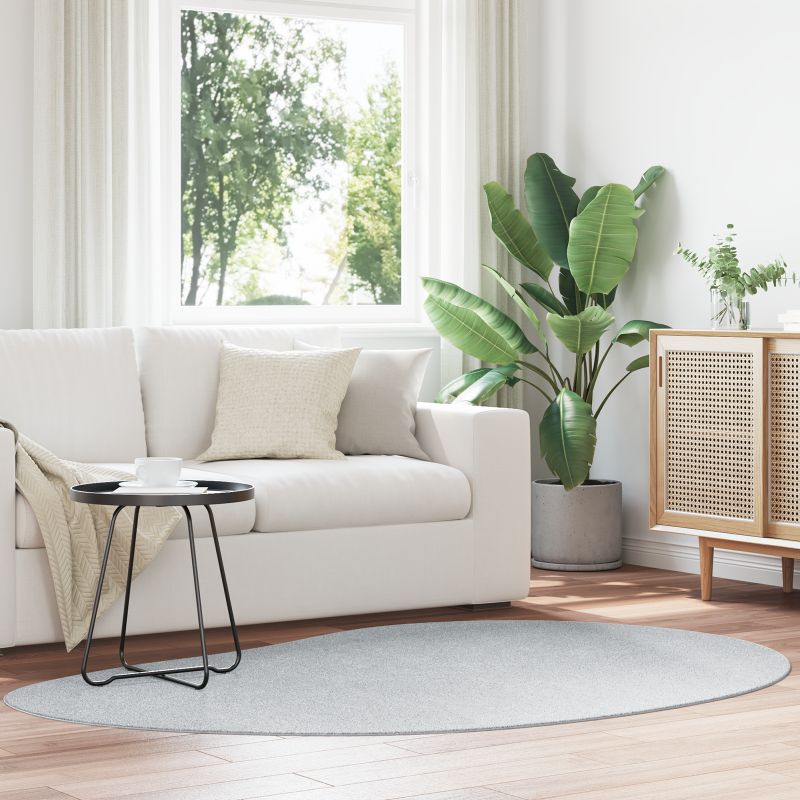 vidaXL Alue matto Harmaa 140x200 cm Polyesteri Liukumaton