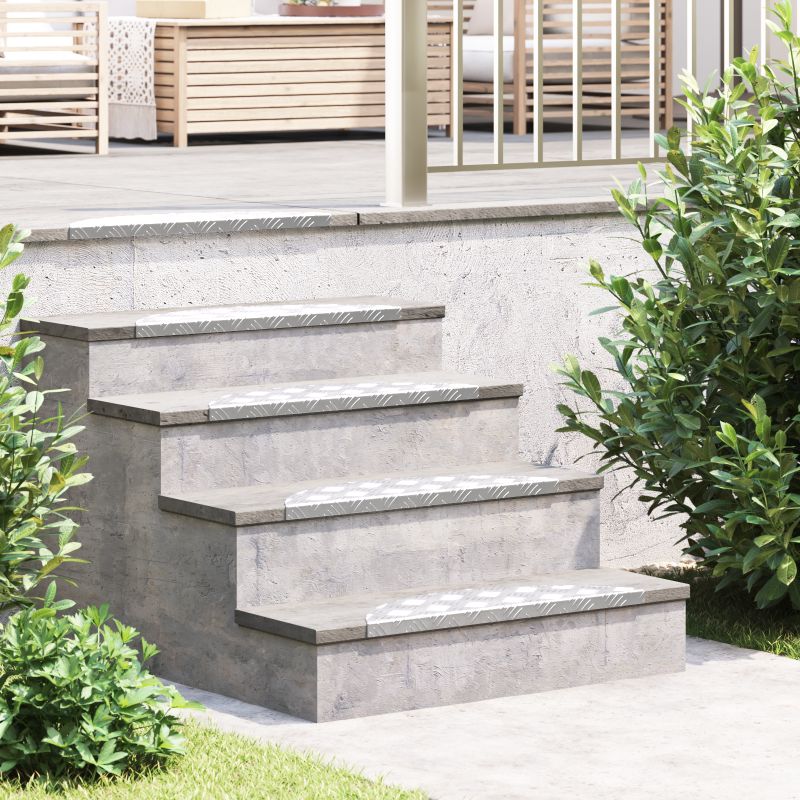 vidaXL Alumiini Portaiden Pääkkeet 5 kpl Liukumaton 60x18 cm