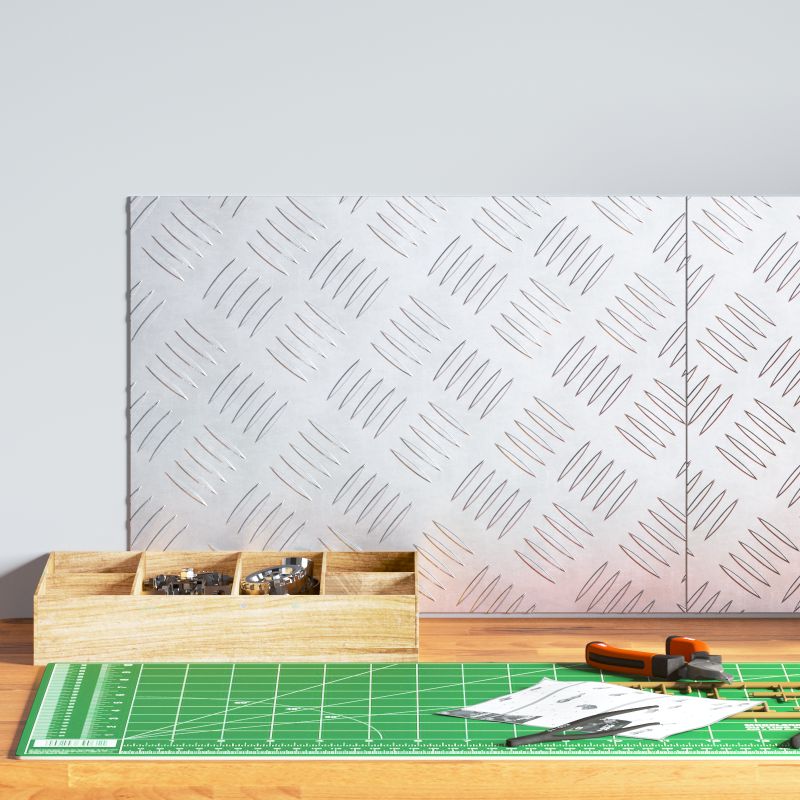 vidaXL Alumiini Ruutulevyt 2 kpl Liukumaton 40x30 cm