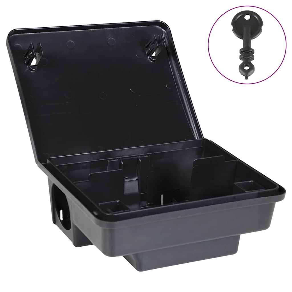 Hiiriloukut 4 kpl Musta 23x19x9,5 cm