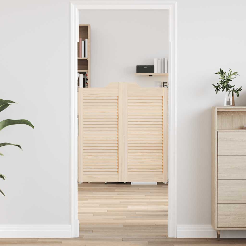 Kääntöovet Säleikkö Design 2-pari 90x80 cm massiivipuu mänty