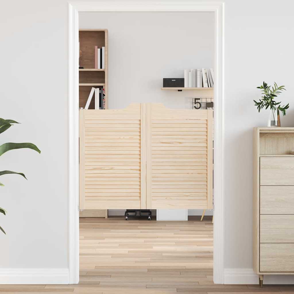 Kääntöovet Säleikkö Design 1-pari 80x100 cm massiivipuu mänty