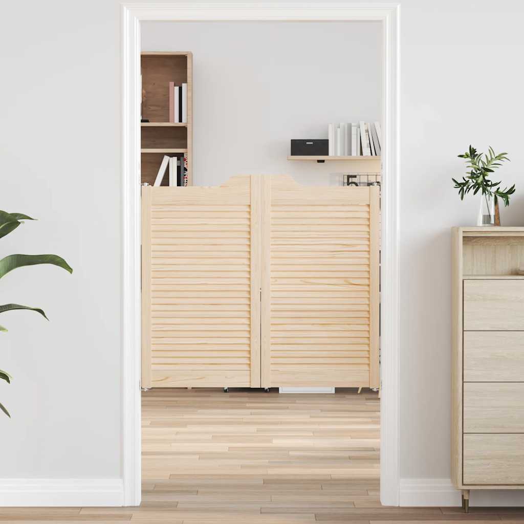 Kääntöovet Säleikkö Design 2-pari 90x100 cm massiivipuu mänty