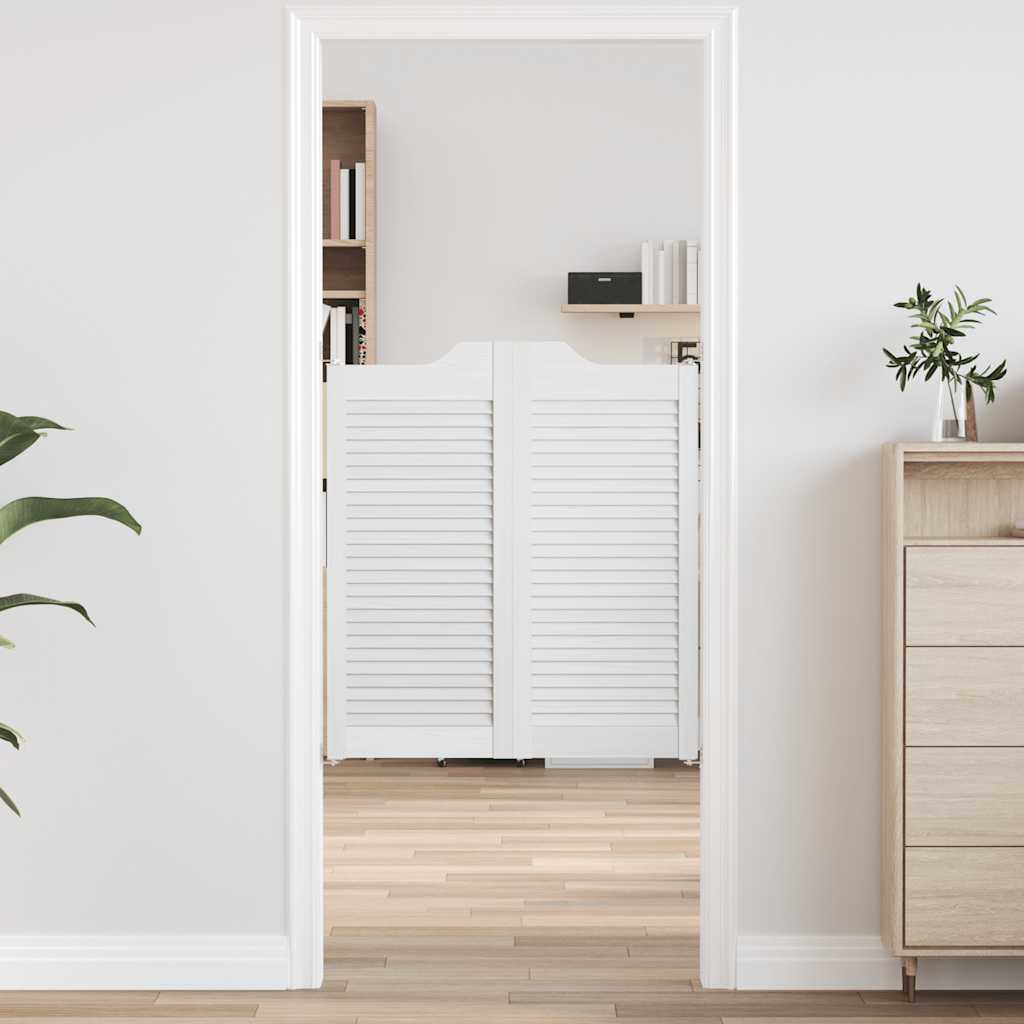 Kääntöovet Säleikkö Design 1-Pari Valkoinen 90x80 cm