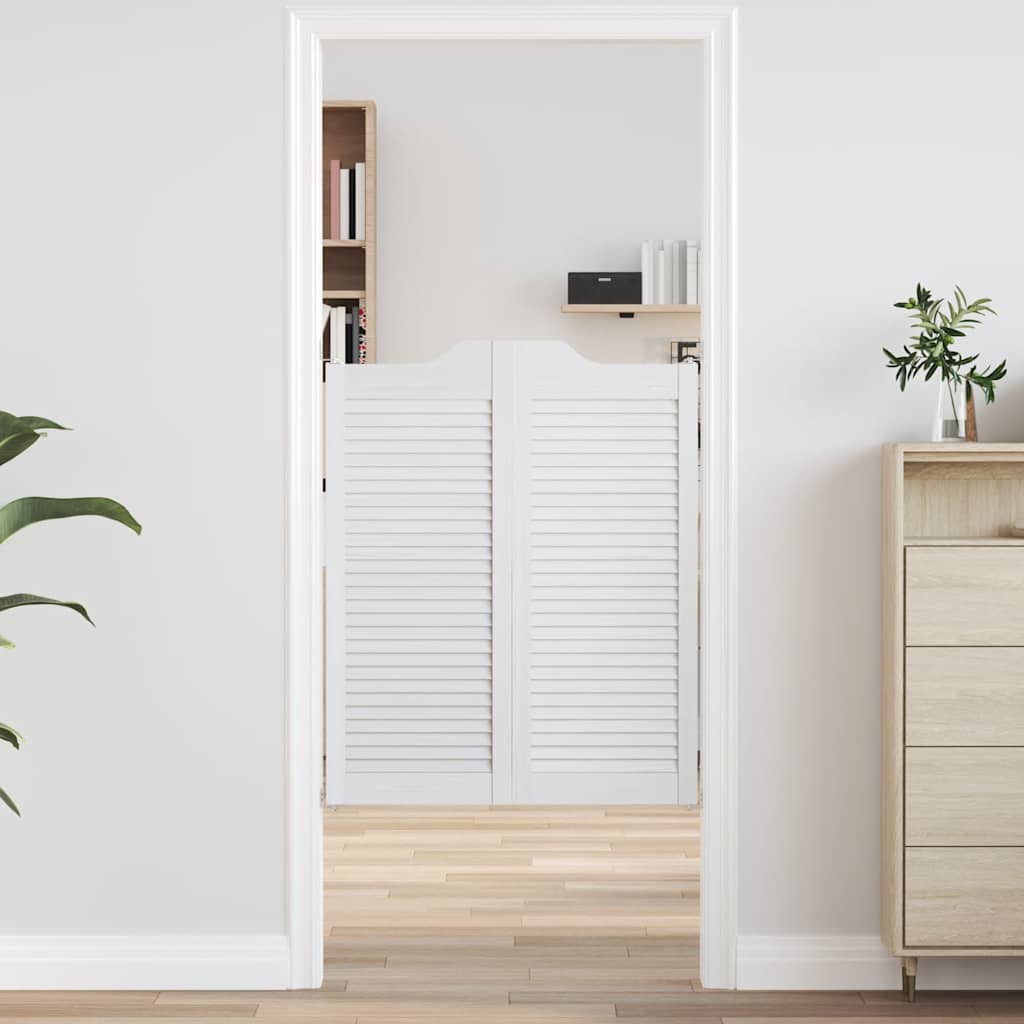 Kääntöovet Säleikkö Design 1-Pari Valkoinen 100x80 cm