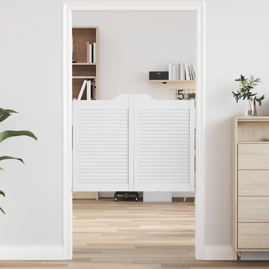 Kääntöovet Säleikkö Design 1-Pari Valkoinen 80x100 cm