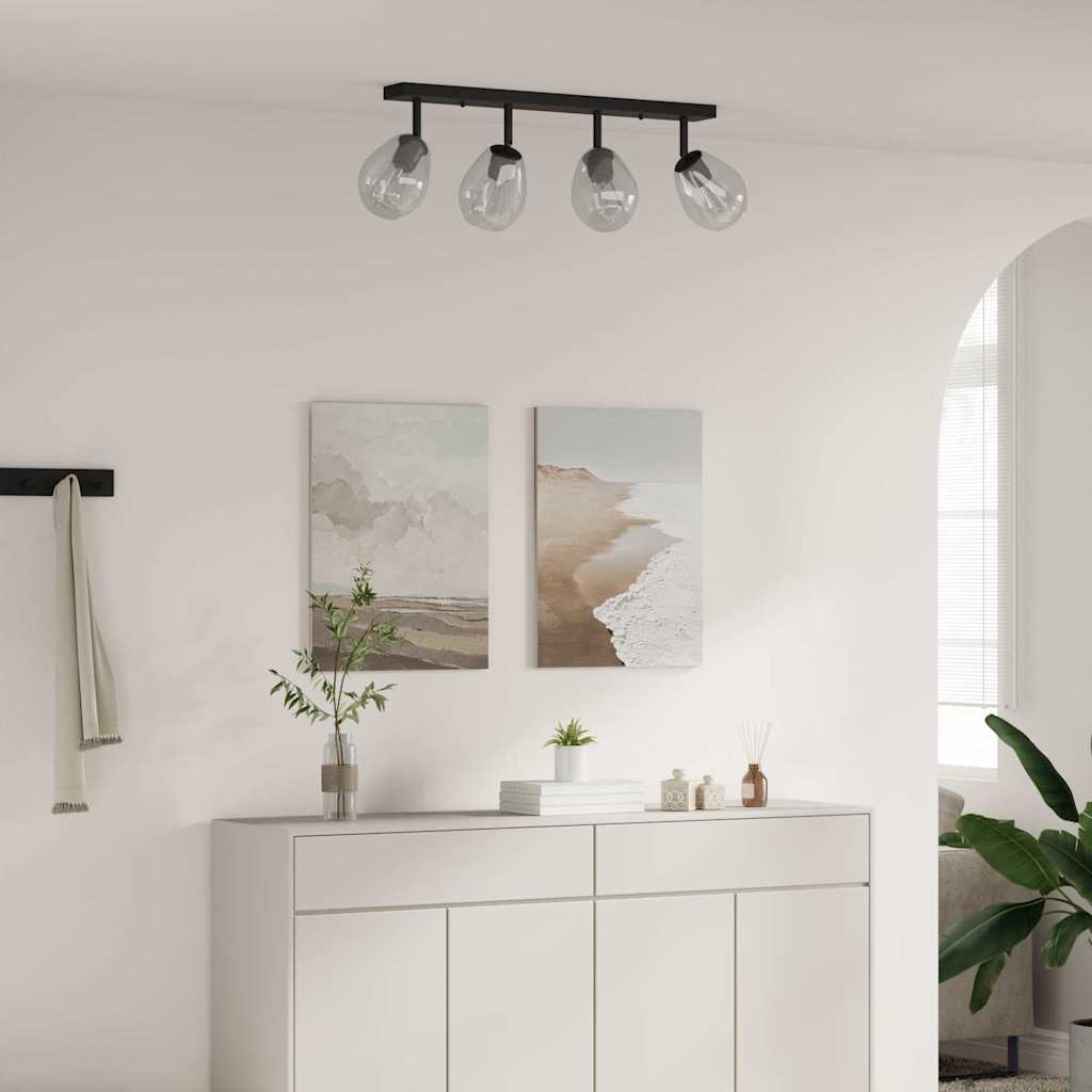 vidaXL KattoValot Säädettävällä Lasivarjostimella Anthracite E27