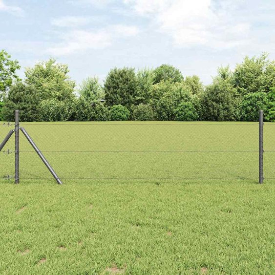 vidaXL Kuusikulmainenaita Harmaa 0.5x10 m Teräs