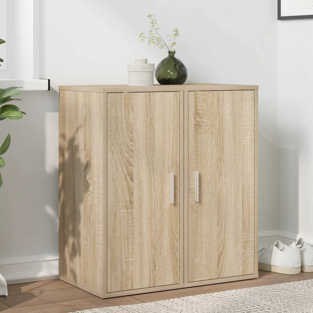 Kenkäkaapit 2 kpl Sonoma-tammi 32x35x70 cm lastulevy