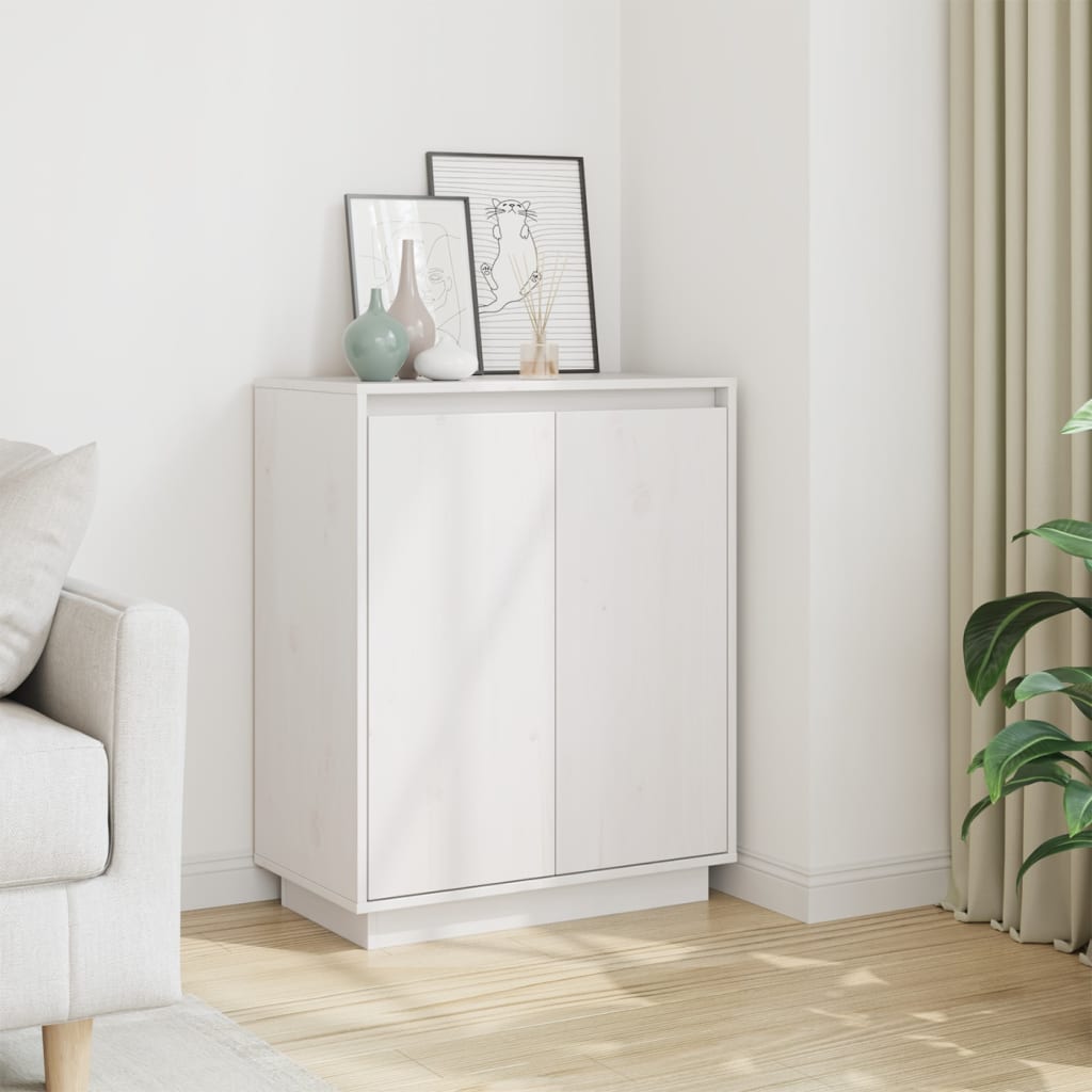 Senkki valkoinen 60x34x75 cm täysi mänty