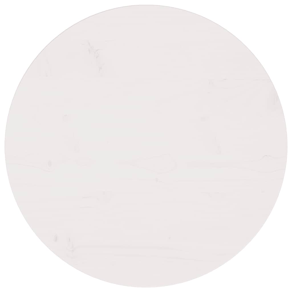 Pöytälevy valkoinen Ø60x2,5 cm täysi mänty