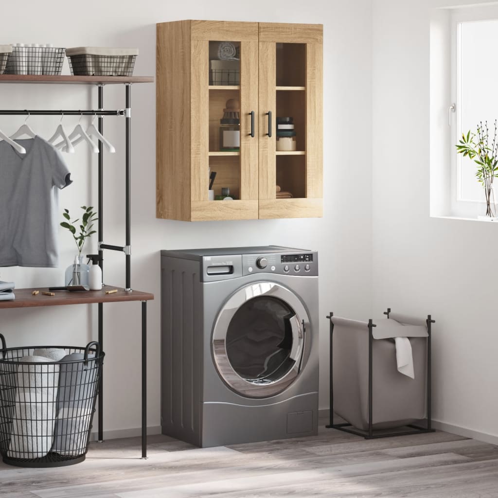 Seinäkiinnitettävä kaappi Sonoma-tammi 69,5x34x90 cm