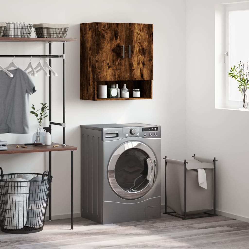 Seinäkaappi savutammi 60x31x70 cm tekninen puu