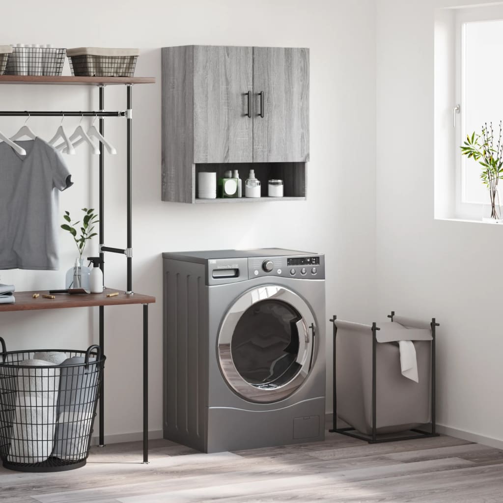 Seinäkaappi harmaa Sonoma 60x31x70 cm tekninen puu