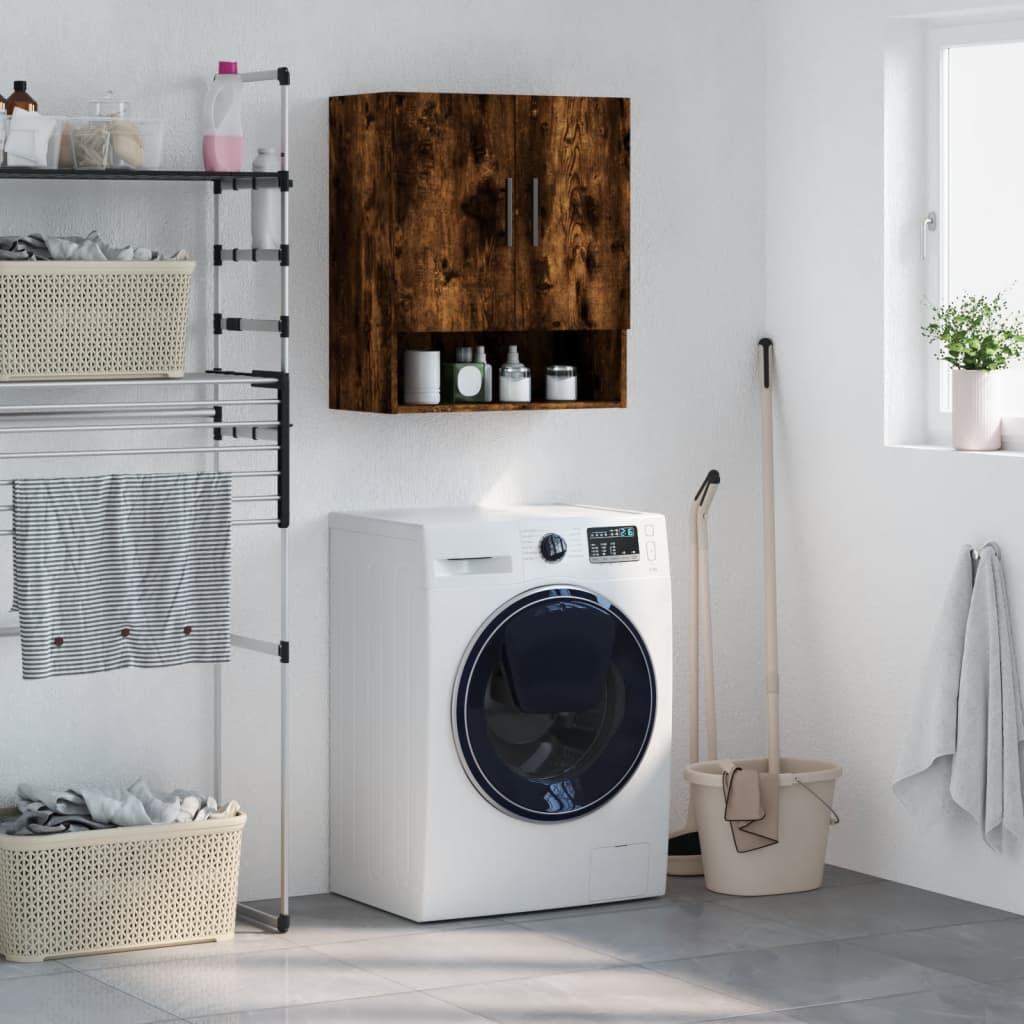 Seinäkaappi savutammi 60x31x70 cm tekninen puu