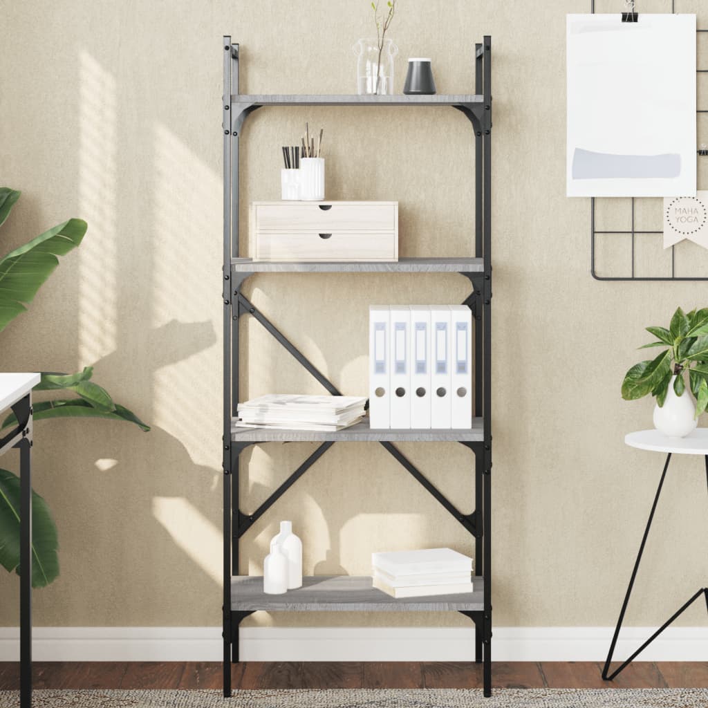 Kirjahylly 4 kerrosta harm Sonoma 56x31,5x138,5 cm tekninen puu