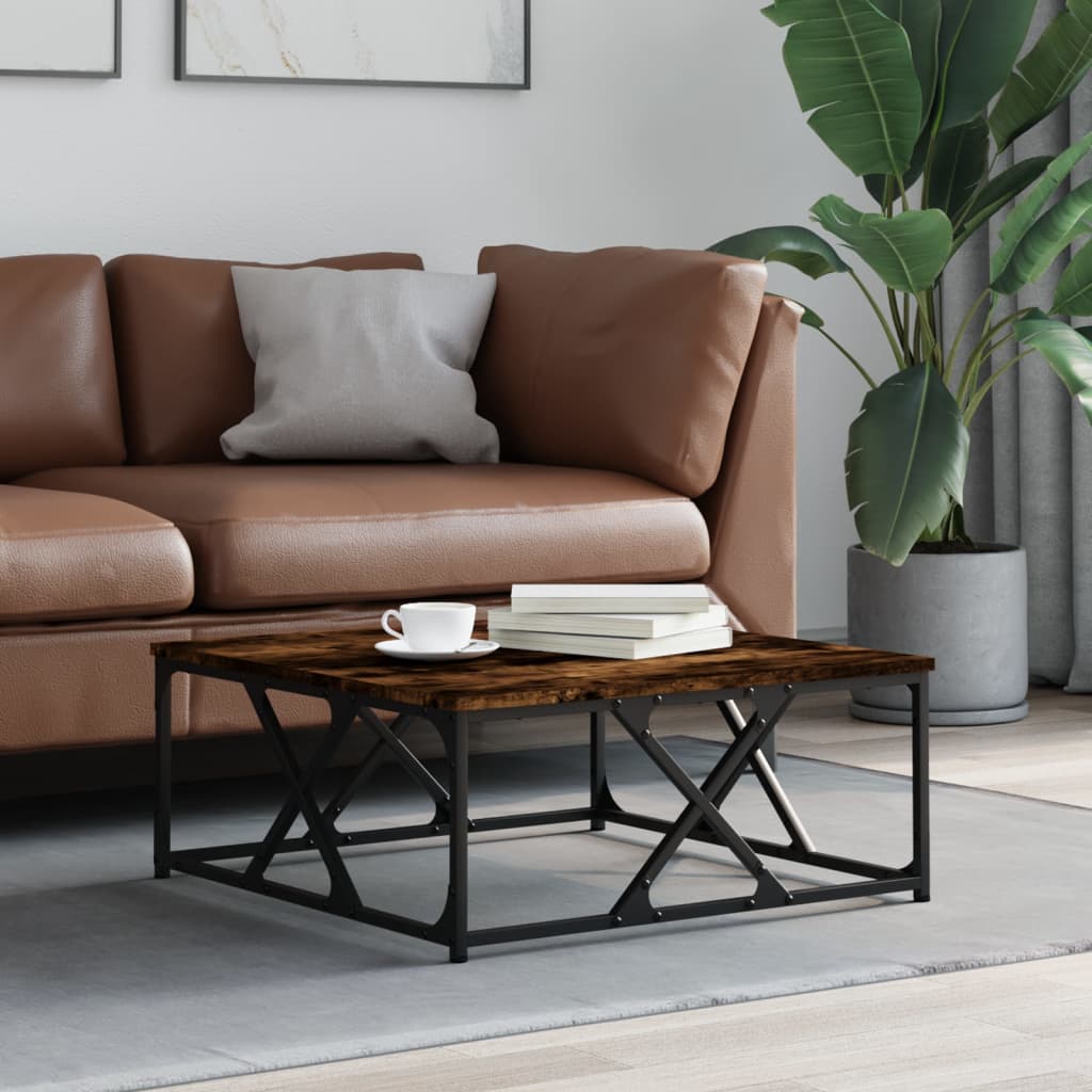 Sohvapöytä savutammi 70x70x30 cm tekninen puu