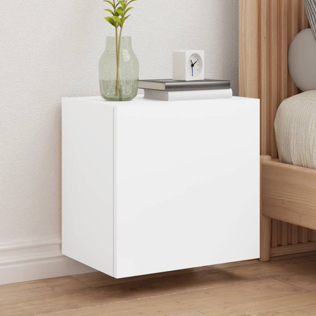 TV-seinäkaappi valkoinen 40,5x30x40 cm tekninen puu