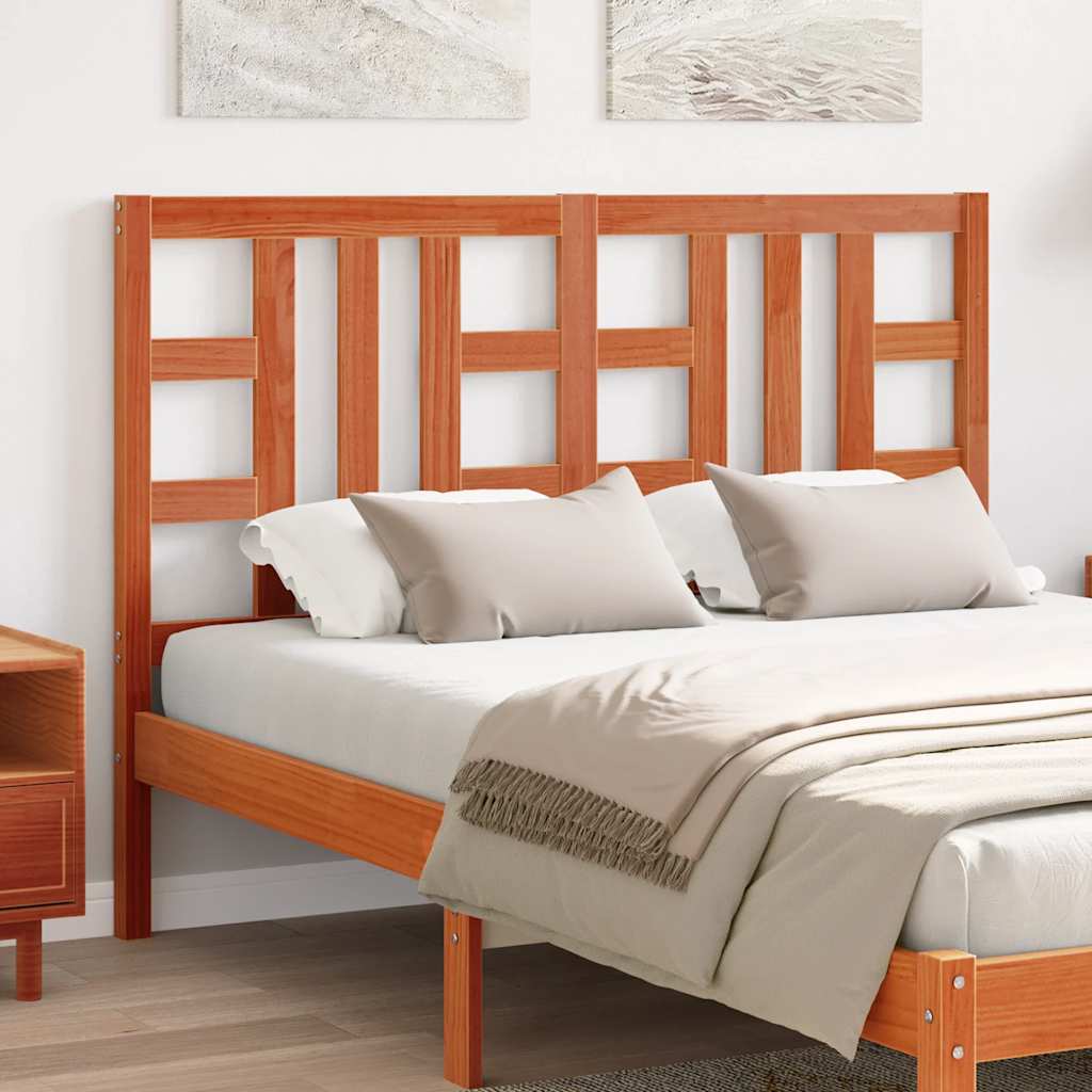 Sängynpääty ruskea 135 cm täysi mänty