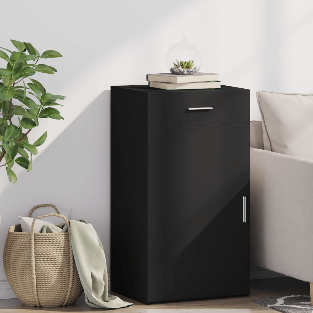 Senkki musta 50x42,5x93 cm tekninen puu