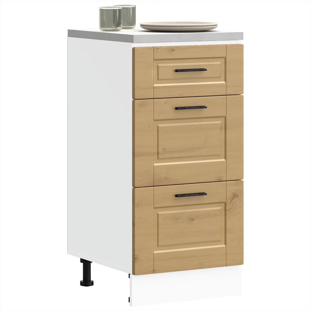 Keittiön pohjakaappi Porto käsityöläinen tammi suunniteltu puu