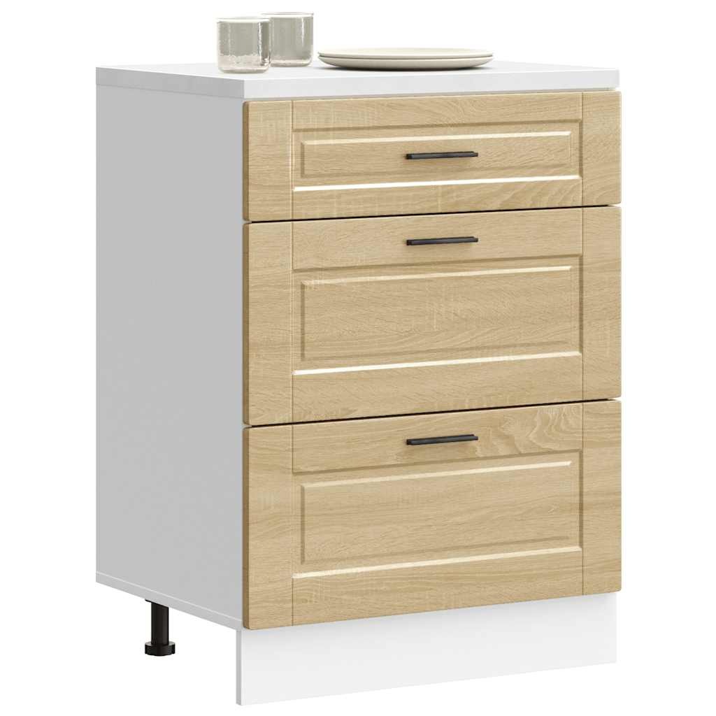 Keittiön pohjakaappi Porto sonoma tammi suunniteltu puu