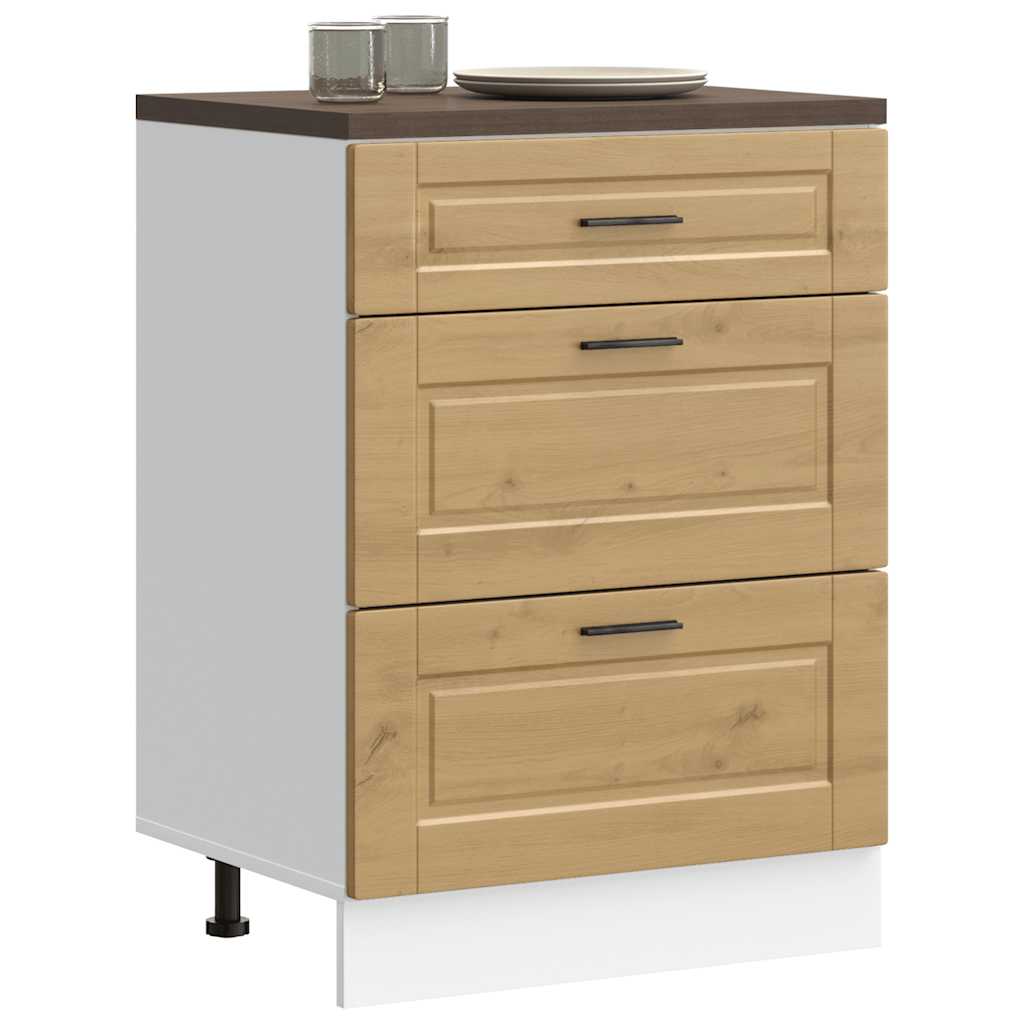 Keittiön pohjakaappi Porto käsityöläinen tammi suunniteltu puu