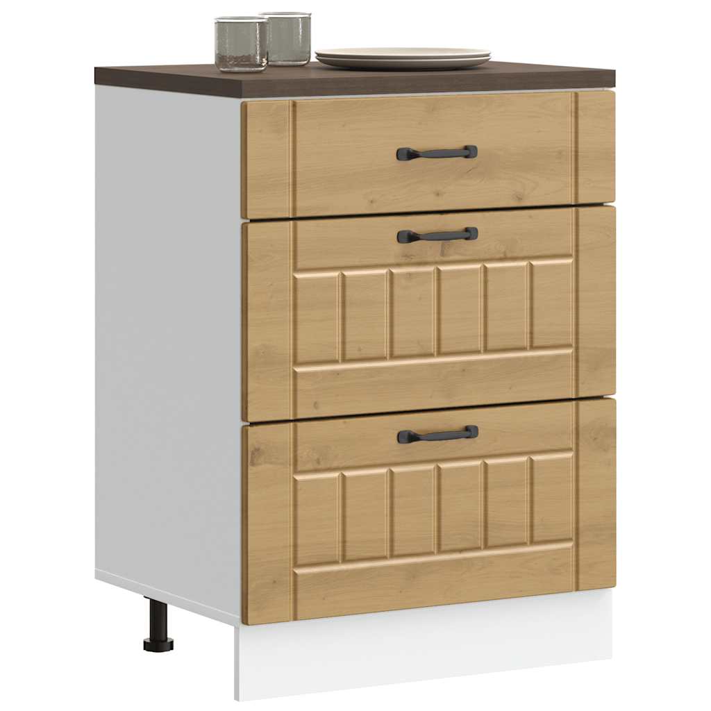 Keittiön pohjakaappi Lucca käsityöläinen tammi suunniteltu puu