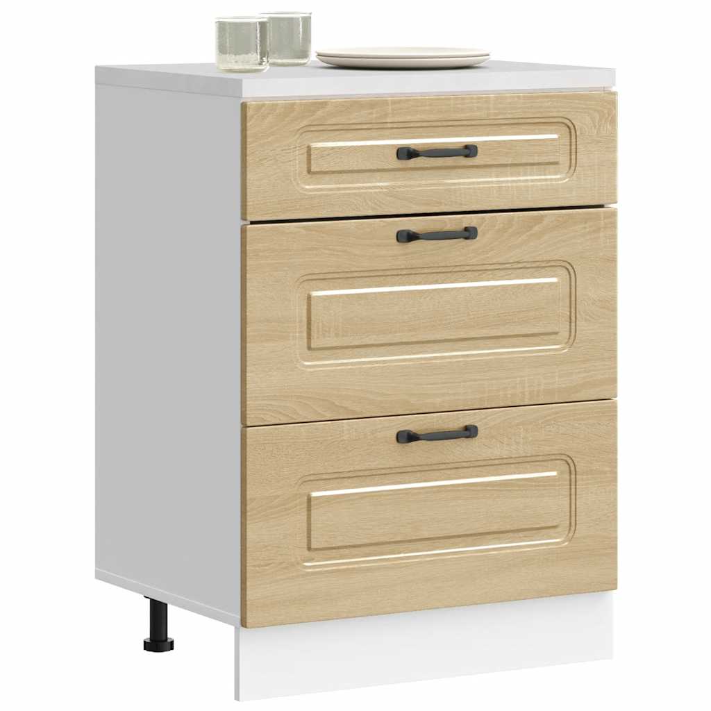 Keittiön pohjakaappi Kalmar sonoma tammi suunniteltu puu