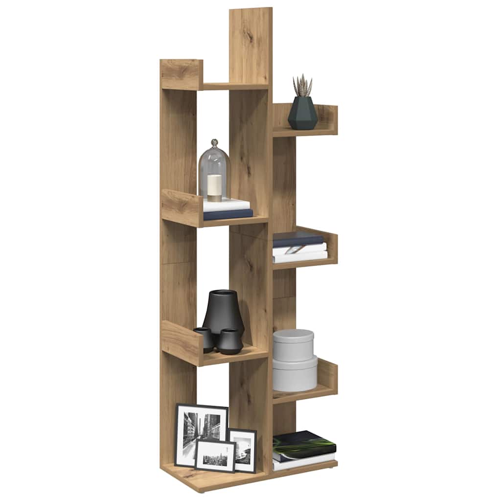 Kirjakaappi artesaani tammi 48x25,5x140 cm tekninen puu