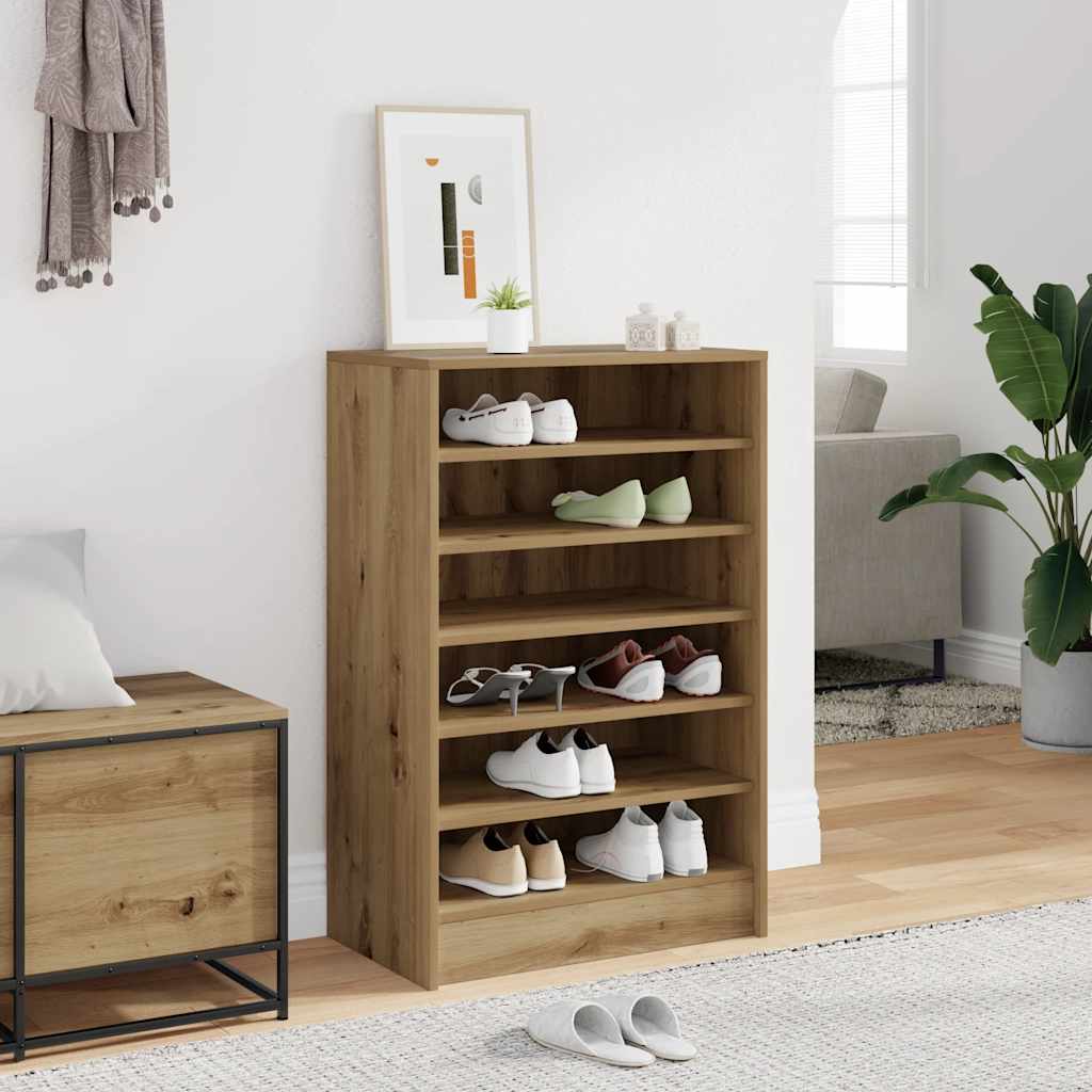 Kenkäkaappi artesaani tammi 60x35x92 cm tekninen puu