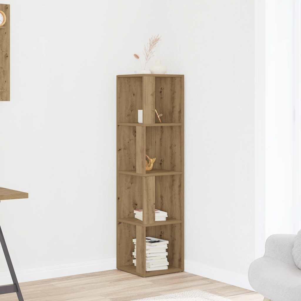 Kulmakaappi Käsityöläinen tammi 33x33x132 cm Suunniteltu puu