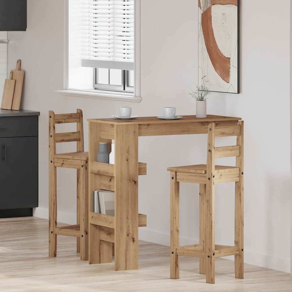 Seinäpalkkipöytä käsityöläinen tammi 102x45x103,5 cm