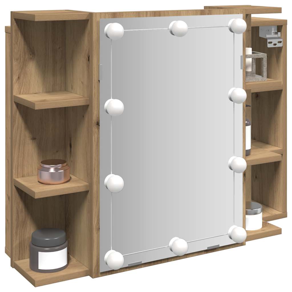 peilikaappi LEDillä Artisan Oak 70x16,5x60 cm