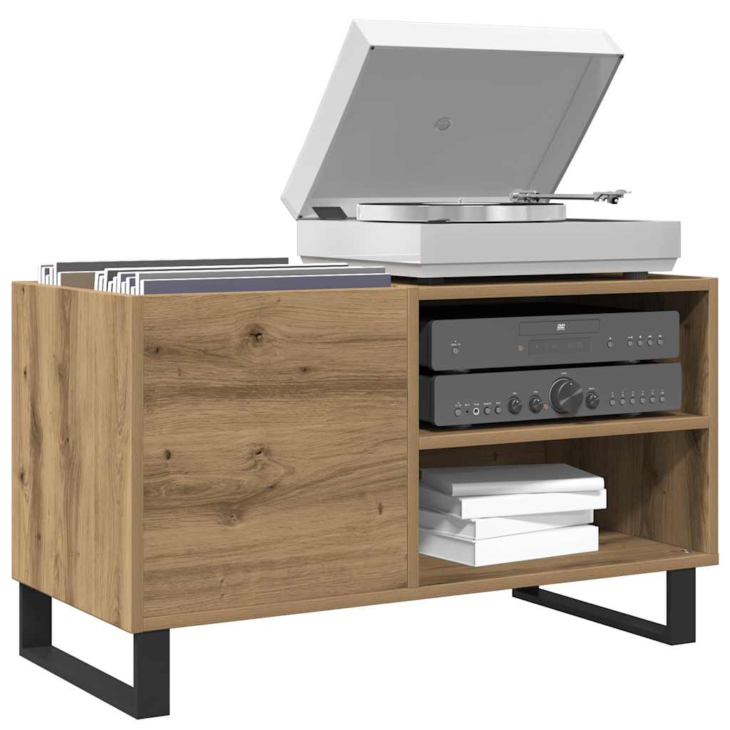 LP-levyjen säilytyskaappi artesaani tammi 84,5x38x48 cm puu