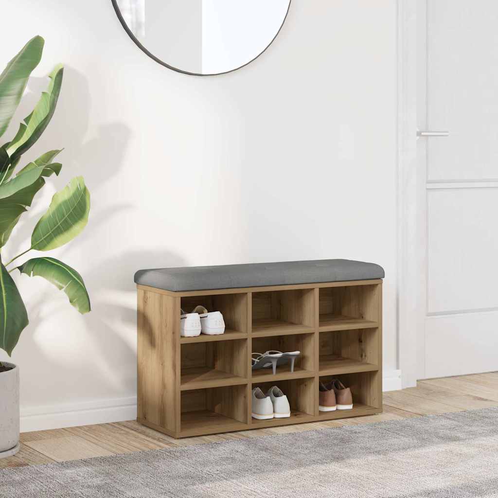 kenkäpenkki Artisan Oak 82x32x50 cm Engineered Wood