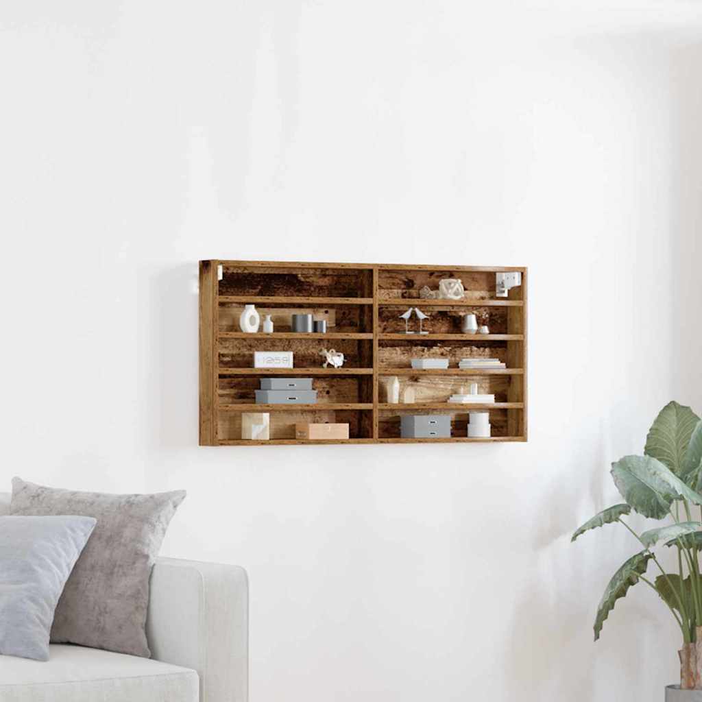 vidaXL Seinähyllykaappi Vanha Puukaluste