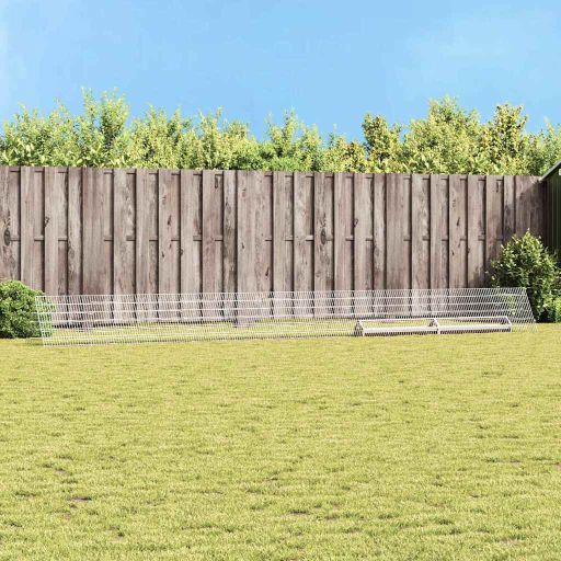 Kanahäkki Hopea 650 x 55 x 55 cm Galvanoitu teräs