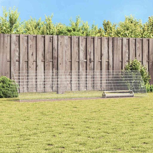 Kanahäkki Hopea 430 x 100 x 85 cm Galvanoitu teräs